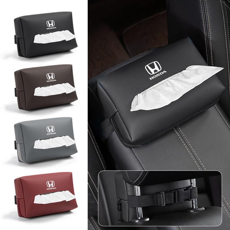 Leather For Honda Civic Fk7 Fit Fk2 Mugen Fk8 Type R Accord Crv Car Inner Tissue Box Seat Back Storge Bag Auto Accessories VZ9
