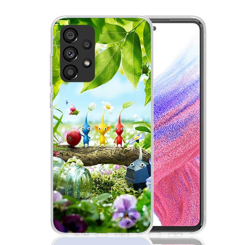 Game P-PikminS 4 Phone Case For Samsung Galaxy A52 A32 A22 A12 A02S A50S A30S A51 A31 AA71 Note 20 Ultra 10 S10 Plus Galaxy A52