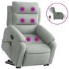 VidaXL Fauteuil Inclinable de Massage Électrique, Chaise de Relaxation avec Dossier et Repose-pied Réglables, Siège de 3205125