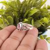Natural Rhodolite Gemstone 925 Sterling Silver Jewelry Handcrafted Promise Ring RR-8-48
