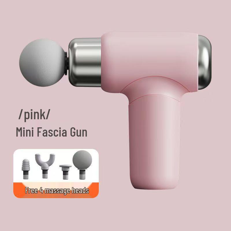 Portable Electric Mini Fascia Gun Massager - Hot-Selling Fitness Device with Interchangeable Heads