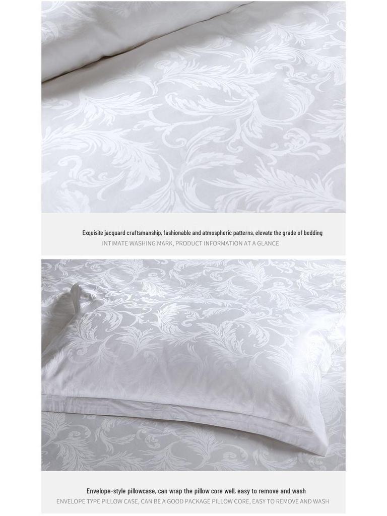 G5Z60 Pure Cotton Hotel Bedding Set - 3 or 4 Pieces (Duvet Cover, Bed Sheet, Fitted Sheet)