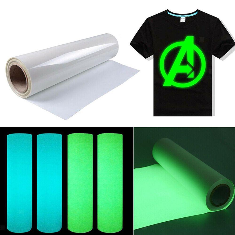 

Iron On T-Shirts Garment Crafts Film Heat Transfer Vinyl Hot Transferred Craftables Luminous 20x25cm синій