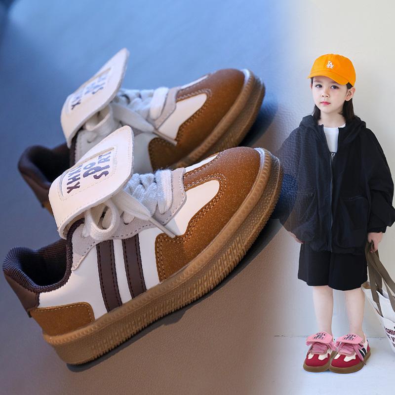 Fashion Children's Shoes Children's Sneakers 3-18 Years Old Green Soft Boys Girls Board Shoes Four Seasons Pink Kids De Training Shoes