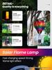 Solarbetriebene Hängelaterne mit flackernder Flamme – Wasserdichte Heißluftballon- Außenleuchte