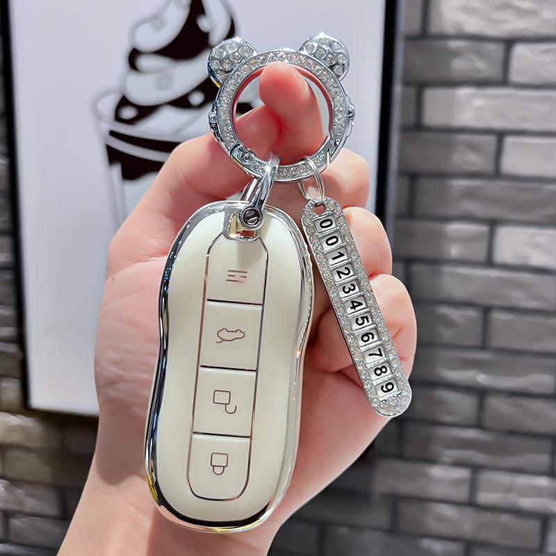 TPU Car Remote Key Case Cover Protect Shell Fob For Xiaomi SU7 YU7 SU7Pro SU7max Ultra Induction Card NFC Smart Accessories