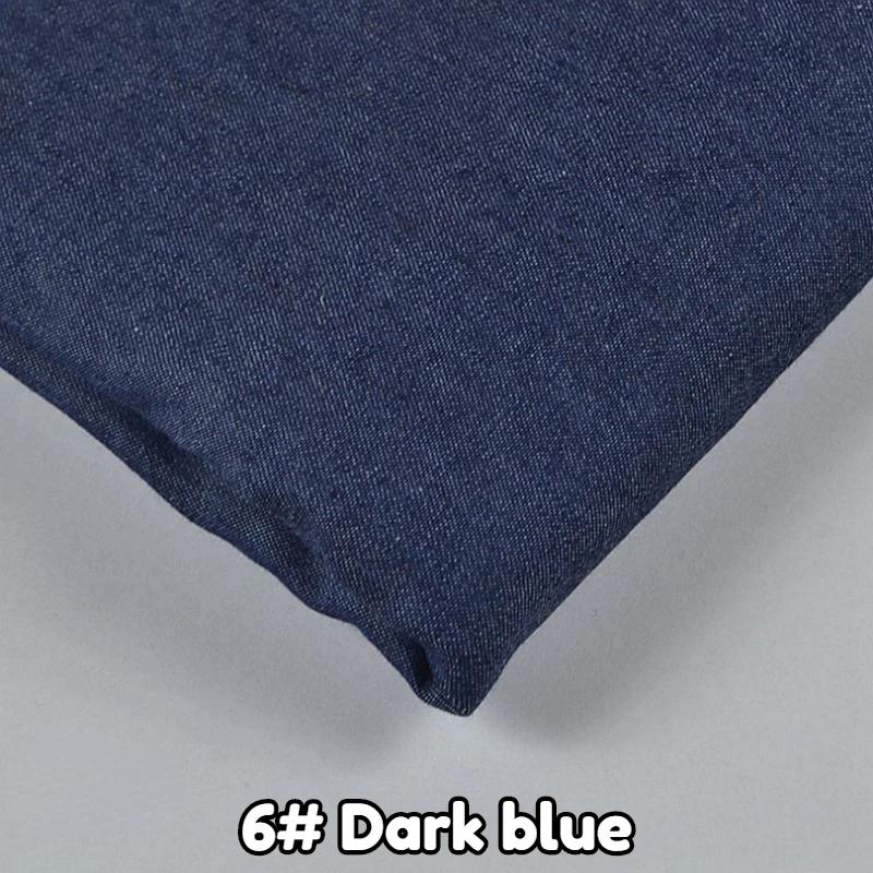 145x45/180cm Weicher Dünner Baumwoll-Denimstoff Für die Herstellung von Kleidern, Jacken, Hosen, Handgefertigte DIY-Nähstoffe TJ4512