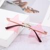 1pc Rimless Star Shape Sunglasses Driving Trendy Eyeglasses Women Men Party Glasses Funny Pentagram Eyewear Christmas Decor