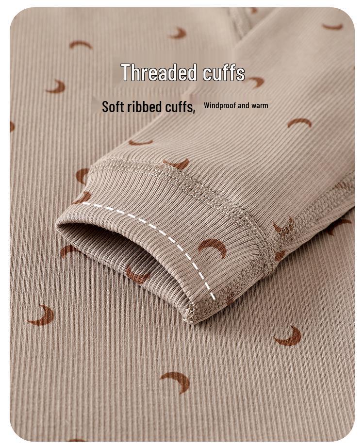 Baby Cotton Split Suit: Boys' and Girls' Autumn Pajamas Set