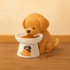 Cartoon Pet High Foot Bowl Slanted/Flat Mouth Dog Food Feeding Basin  Water Container