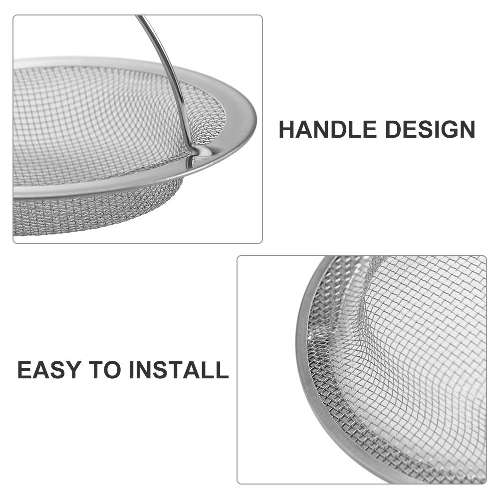 Round Sink Strainer Mesh Durable Hair Catcher Floor Drain Drain Stopper Filter  Bathtub