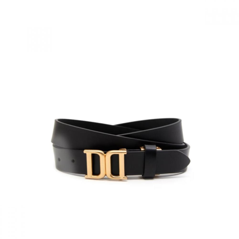 Daks Women Black Cowhide Metallic Buckle Belt 25mm Dbbe6f793bk