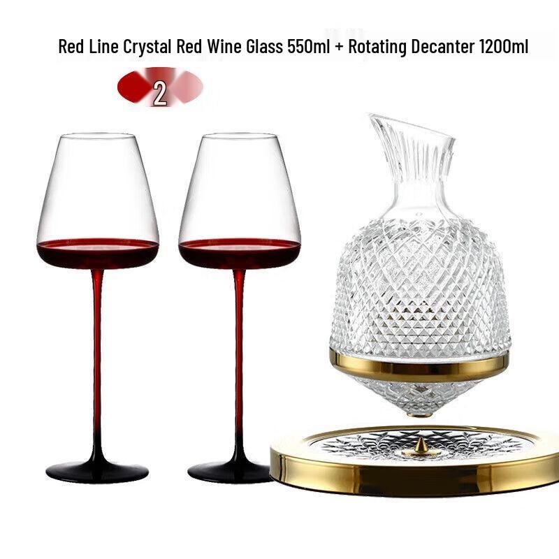 

Qiuqiao Black Bow Tie Red Stem White Wine Glass