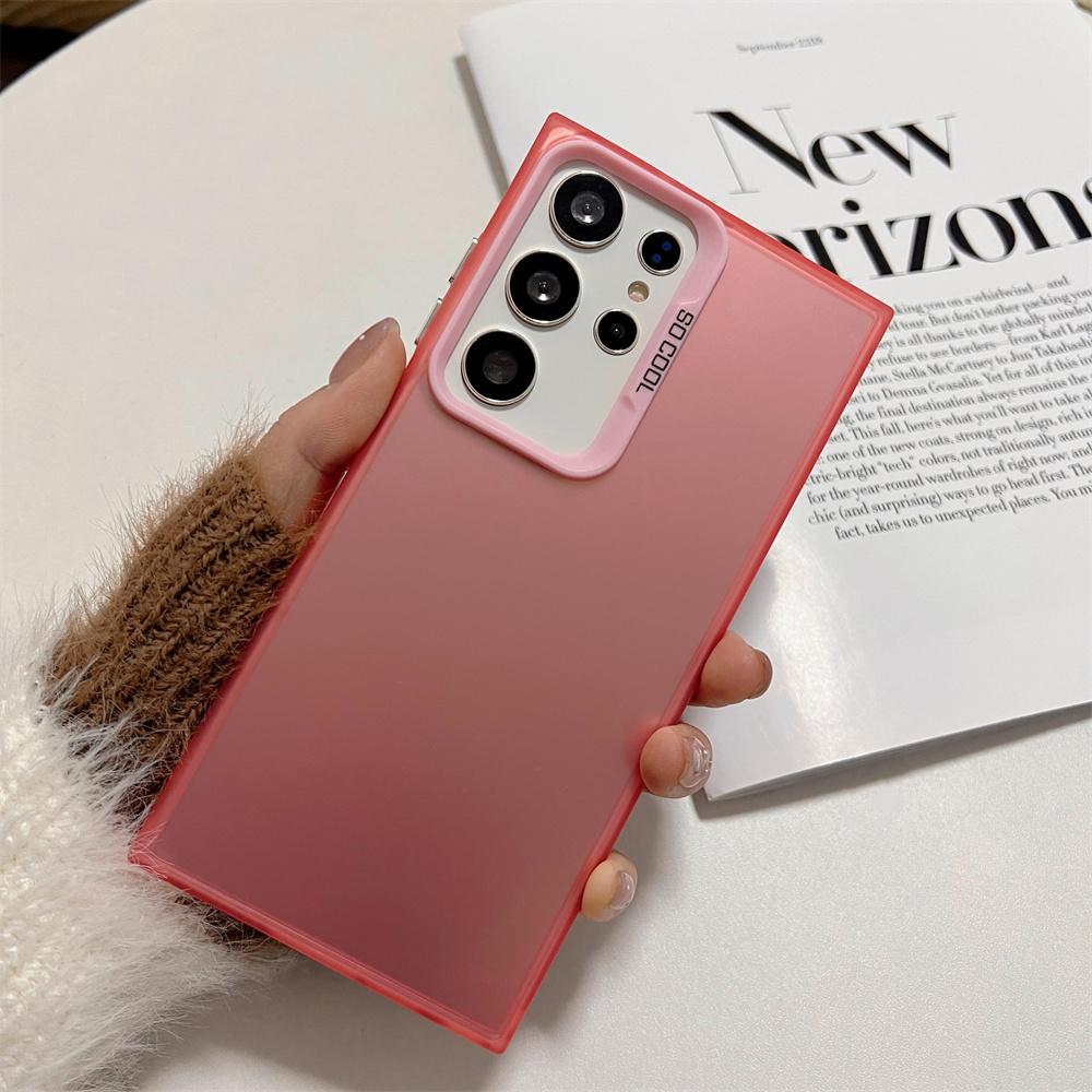 

Plating Matte Frosted Shockproof Phone Case For Samsung S25 S24 S23 Ultra S22 S21 Plus S20 FE Note 20 Protective Back Cover For S22 Ultra