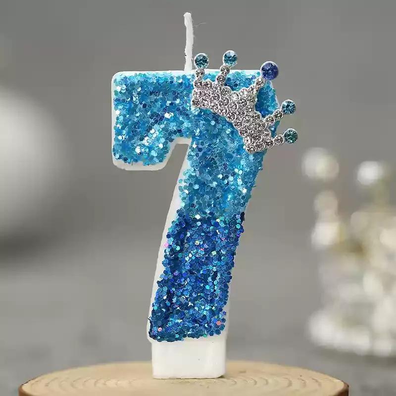 

Свечи цифры на день рождения Синяя корона 0 1 2 3 4 5 6 7 8 9 Свечи для торта с цифрами День рождения Свадьба Вечеринка Топпер для торта Декор