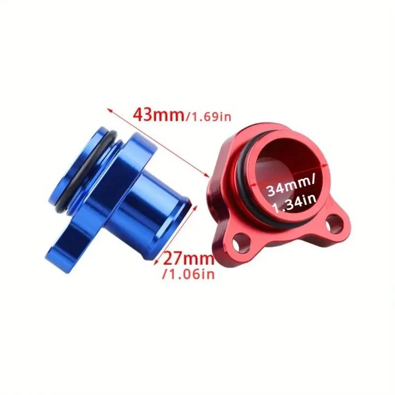 Neuer Aluminium-Wasserschlauchanschluss Ersatz Auto Ersatzrohrverbinder 11537541992 11537544638 Für BMW N54 335i 335 HR053