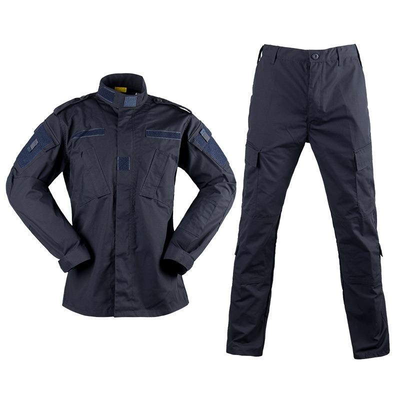 Long-sleeved camouflage suit, outdoor breathable and scratch-proof tactical training suit for military fans