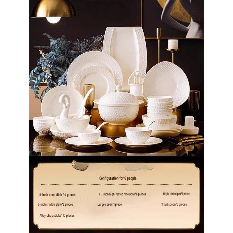 Lantuan Glazed Ceramic Dinnerware Set