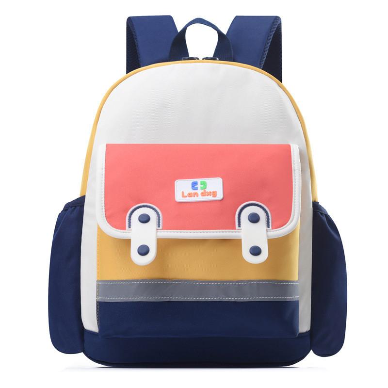 Cute Cartoon Oxford Cloth Kids Backpack Colorful Preschool Bag Unisex