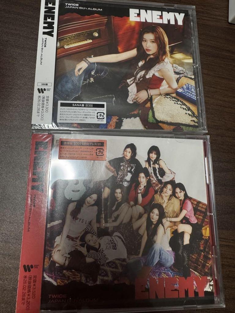 [USED] TWICE ENEMY SANA Edition Regular Edition 2 pieces