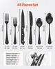 48-Piece Silverware Set Stainless Steel Cutlery Flatware Utensils for 8