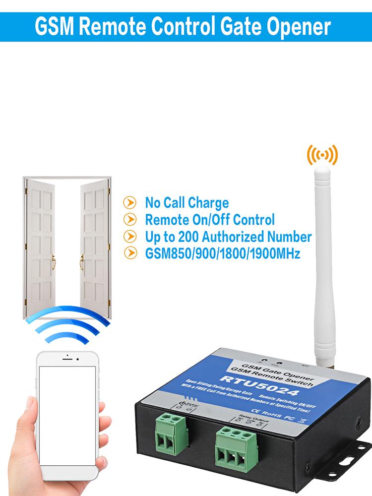 RTU5024 GSM Gate Opener Relay Remote Door Access Switch 850/900/1800/1900MHz