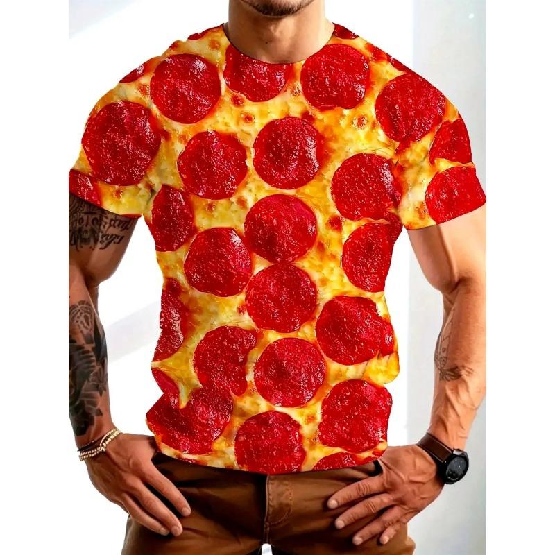 Fun Fruit Watermelon Pattern 3D Print Breatha Quick-Dry Men T-Shirt Outdoor Street Fashion Casual Leisure Parent-child Clothing