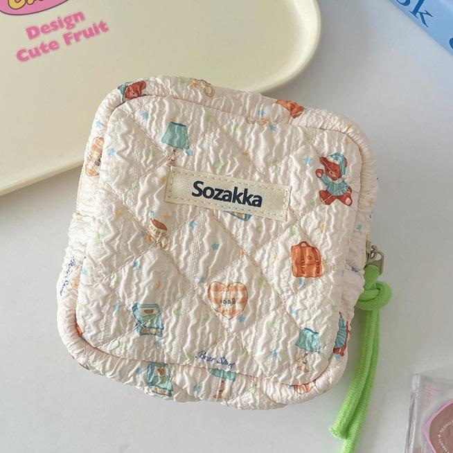 Cute Sanitary Napkins Menstruation Towel Storage Bag Portable Cartoon Cute Mini Student Tampon Monthly Bag Storage Bag Case