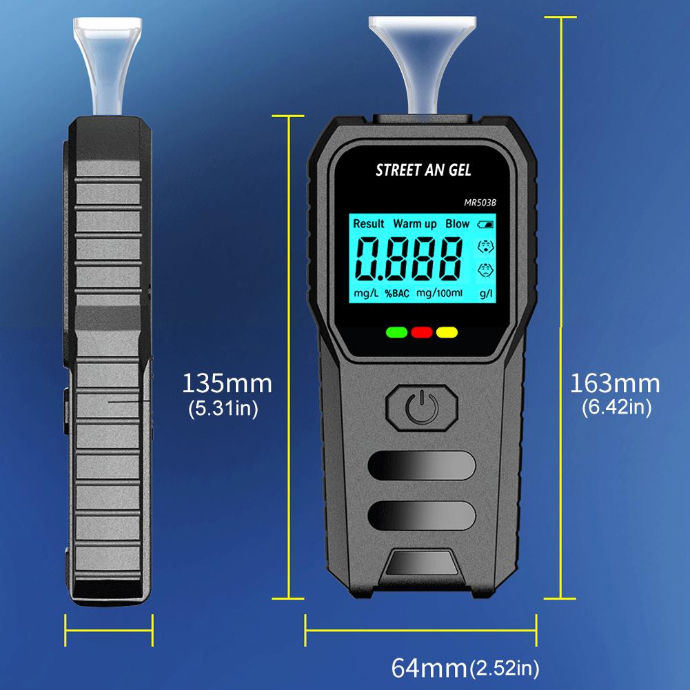 Digital Breath Tester Accurate Portable Breathalyzer Handheld Analyzer Drunk Driving Analyzer for Home Party Use