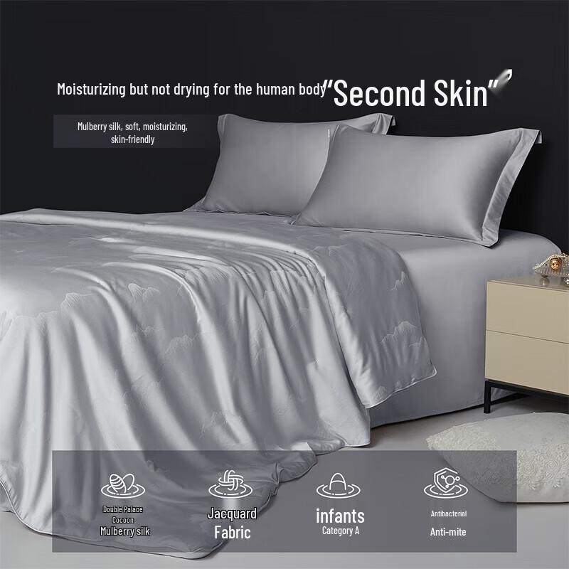 BEYOND Tussah Silk Jacquard All-Season Quilt