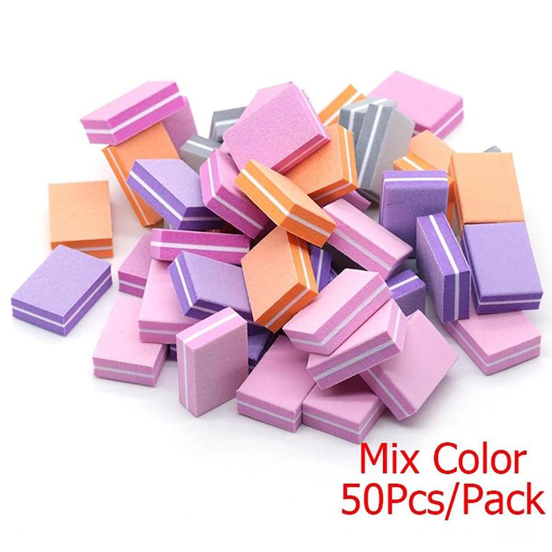 1/10/20/50/100Pc Mini Buffing Sanding Files Block Pedicure Manicure Care Nail Art Buffer Polish Manicure Pedicure Nail File Tool