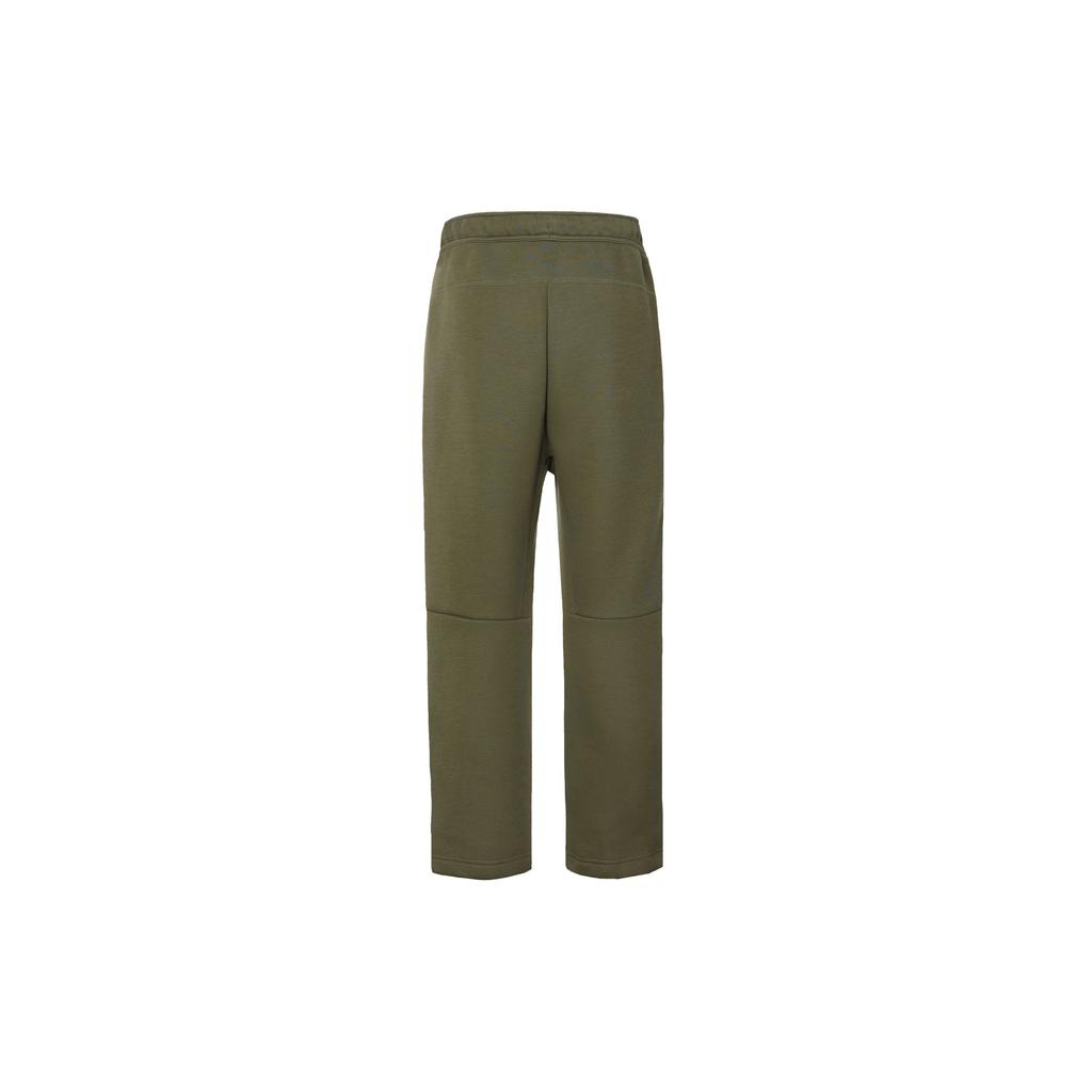 Nike Sportovní oblečení Tech Fleece Jednobarevné Stahovací Šňůrka Ležérní Jogger Kalhoty Pánské Spodky Středně Olivová FB8013-222