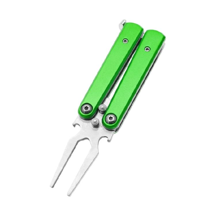Golf Divot Repair Tool Grooves Cleaner Golf Fork Lawn Maintenance Repair Tool Foldable Pitchforks Turf Tool Enduring