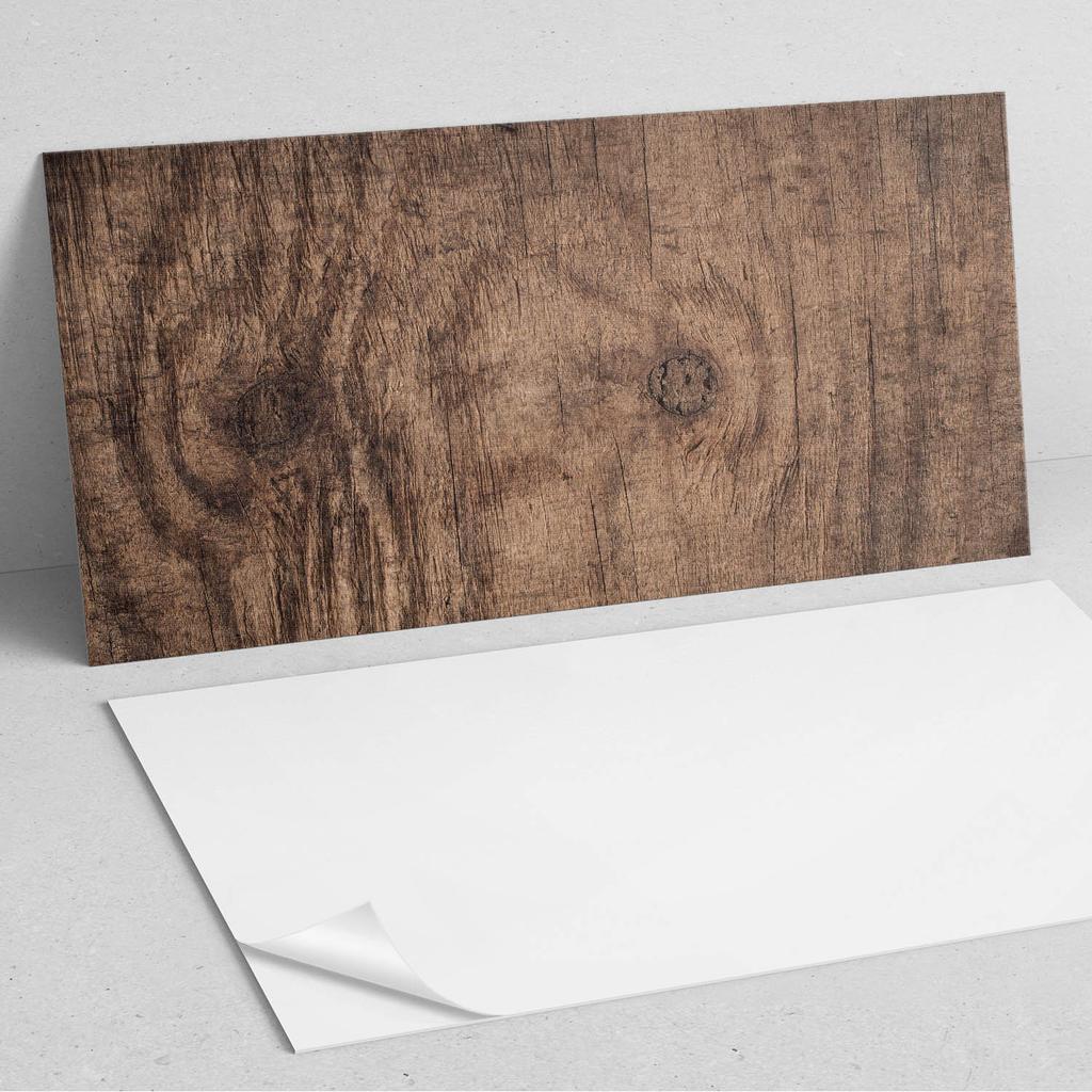 Panel Pcv Z Motywem Łatwa Dekoracja Do Jadalni 120X60 Cm Tekstura Naturalnego Drewna