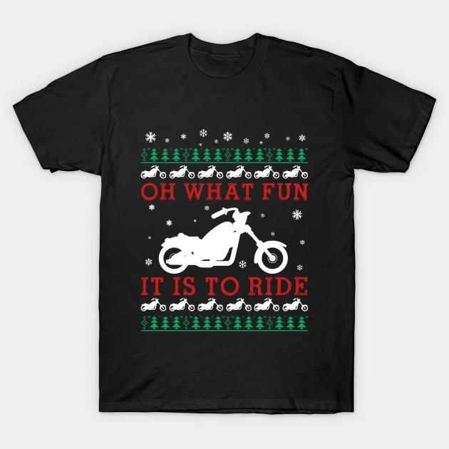 

Christmas ride T Shirt For Joke Birthday Funny Film Motorcycle Motorbike XL