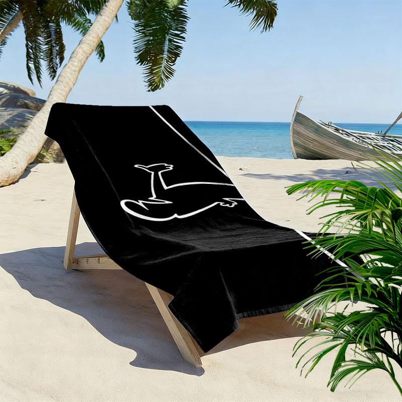 Osvaldo Cavandoli Print Beach Towel, Large Soft Quick Dry Towel for Beach Camping Swimming
