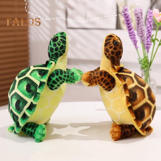 Meeresschildkröte Plüschpuppe Realistisches Schildkrötenkissen Weiches Stofftier Plüschtier für Kinder Mädchen Heimdeko Valentinstagsgeschenke