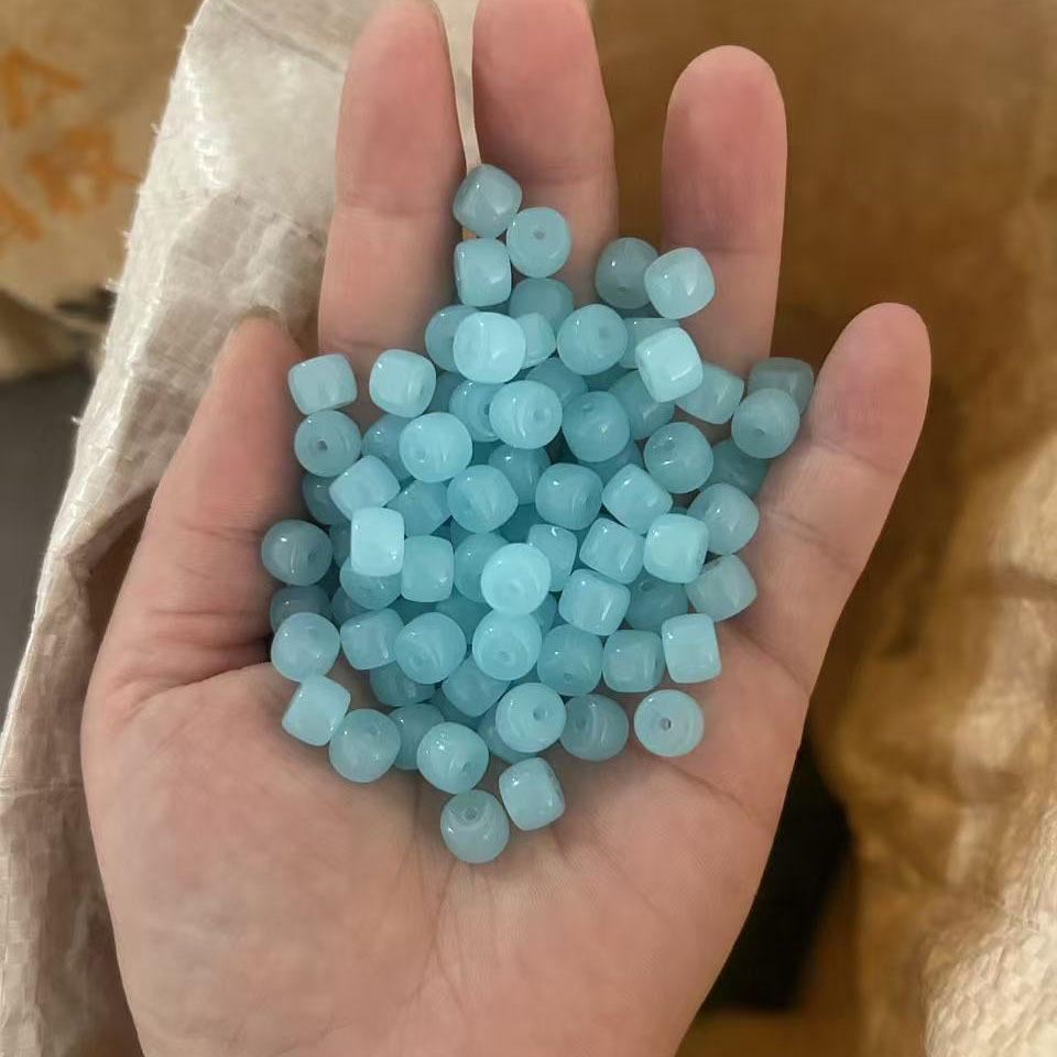 Multi-Color 6x8mm Glass Barrel Beads for Jewelry Making