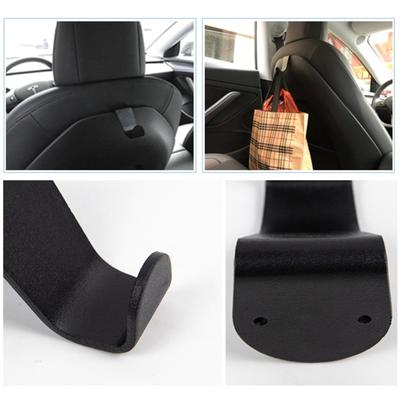 Autositze Kopfstützenhaken, Auto Sitze Haken Aufhänger Aufbewahrungsorganizer Innenraumzubehör für Model 3/Y/X/S Mantelhaken