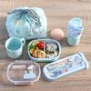 OSK Snoopy Cutlery Set with Pull-Out Lid, Trio Chopsticks, Spoon, and Fork, Made In Japan, Dishwasher Safe, Easy To Use, Stylish, Cute, Unisex, for Ch