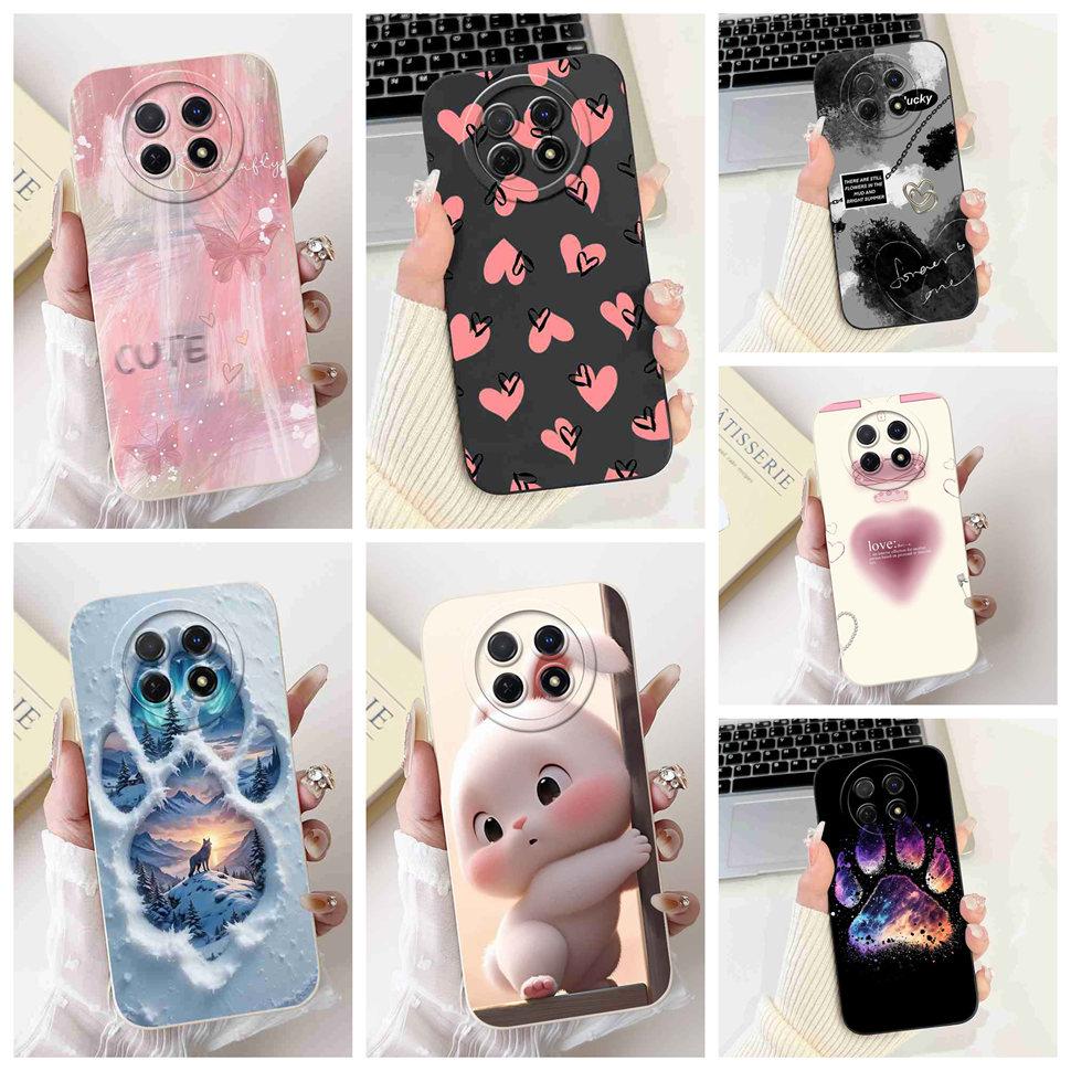 Für Huawei nova Y91 Hülle STG-LX1 Niedliches Cartoon-Kaninchen Weiche Silikonhülle Für Huawei Enjoy 60X STG-AL00 6,95" Schmetterlingsschale