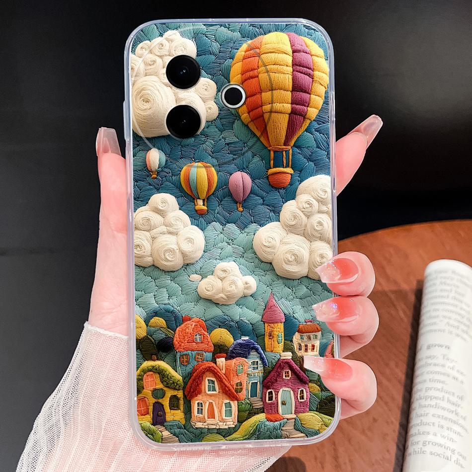 Case For Vivo Y39 Y38 5G Ocean Fish Transparent Phone Back Cover For VivoY 39 Y 38 Soft Slim TPU Silicone Lightweight Protectors