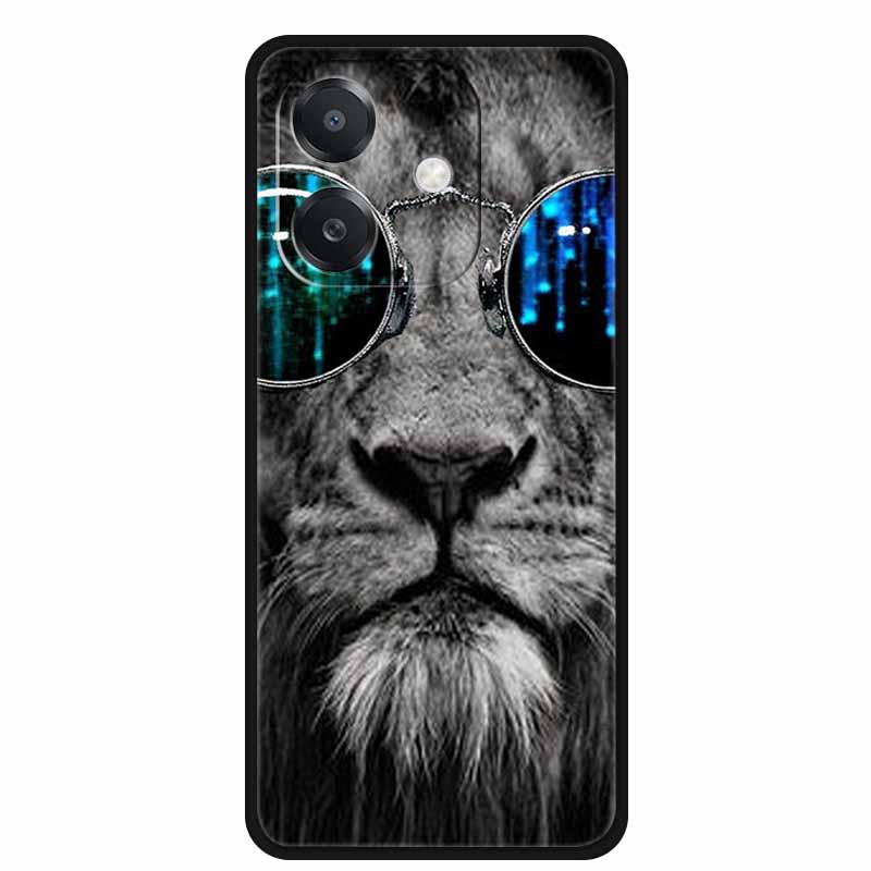 For OPPO A5 5G Case A5 Pro 4G 5G Silicone Wolf Lion TPU Soft Phone Case For OPPO A5 Pro 5G Back Cover Cartoon Shockproof Shell