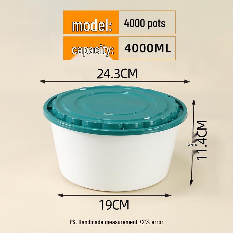 Handton Disposable Microwaveable Wheat Straw Round Containers