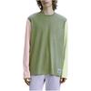 Levis Color Block Long Sleeve Casual Crew Neck T-Shirt Men Tops Green A4998-0001