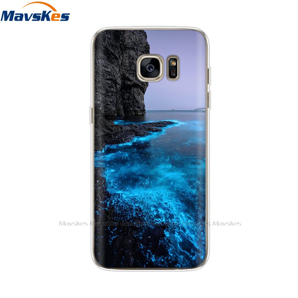 Custodia in Silicone Cartone Animato Per Samsung Galaxy S7 Custodie Cover Fiore Morbido TPU Custodia per Telefono Per Samsung S7 edge G930F G930FD G930W8 Funda