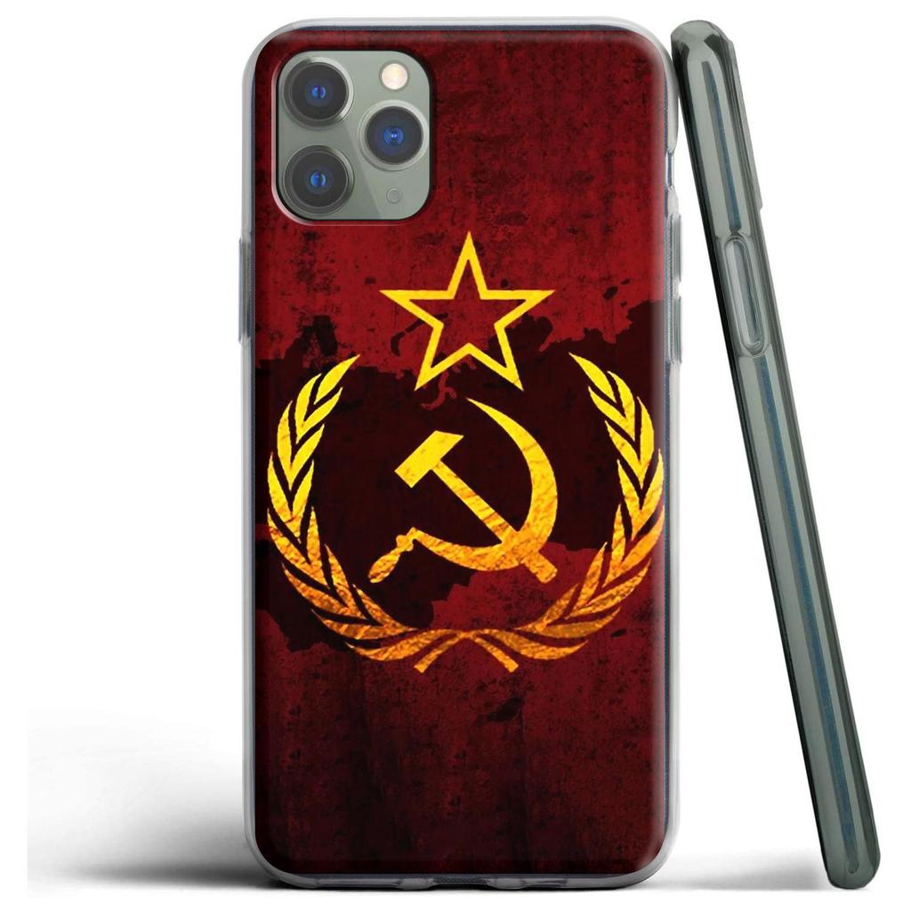 Sowjetunion UdSSR Silikonhülle für Apple iPhone 12 Mini 11 Pro SE XS X XR Max 8 7 6S 6 Plus 5S