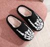 2024 Halloween Cartoon Pumpkin Funny Plush Cotton Slippers: Cute, Thick Bottom, Indoor Winter Footwear