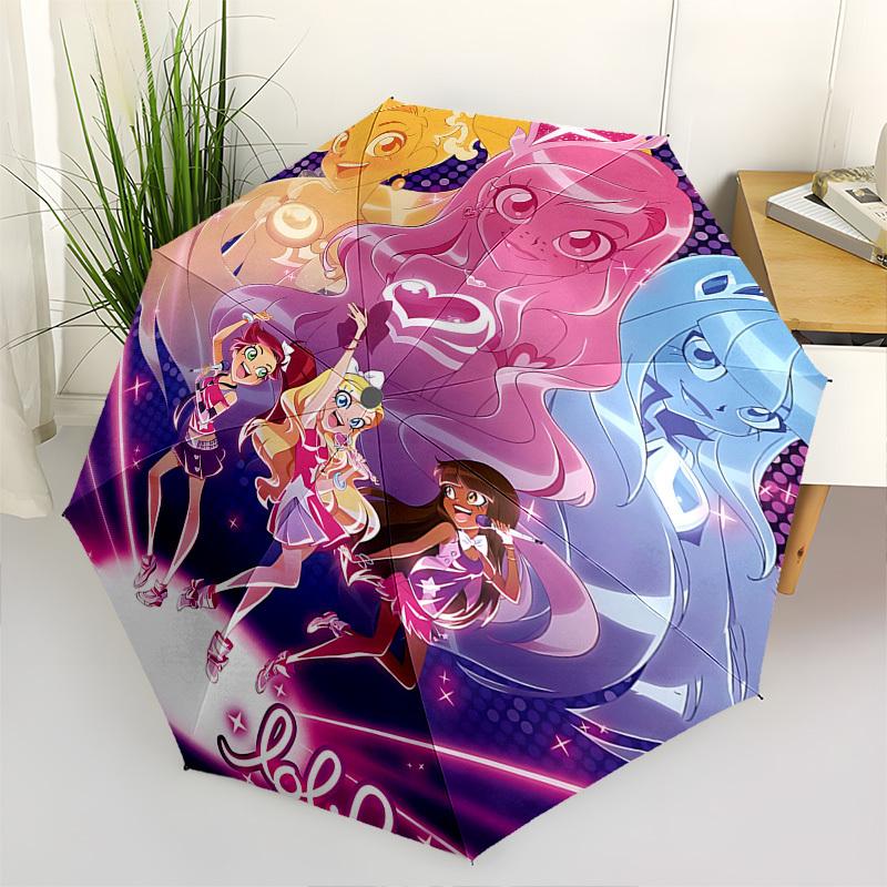

Lolirock, AnimationThemed Automatic Opening and Closing Umbrella 8 Ribs, Suitable for Leisure and Going Out, Outdoor Accessory, Gothic Sty