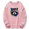 1/2pcs Coloured Raccoon Head Heat Transfer Sticker, DIY Iron-On Decals For Clothes, T-Shirt Making, Pillow Decorating, Clothing Supplies & Appliques